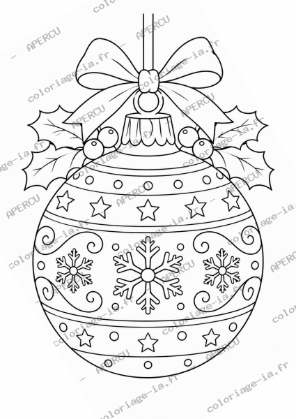 Boule de Noël ornée