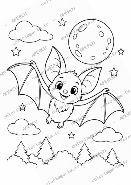 Chauve-souris dans la nuit