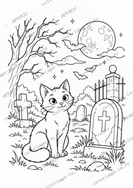 Cimetière de nuit