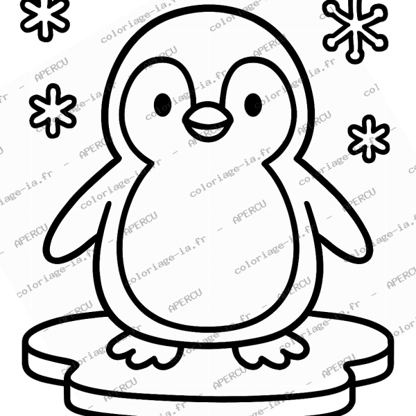 Pingouin sur la banquise