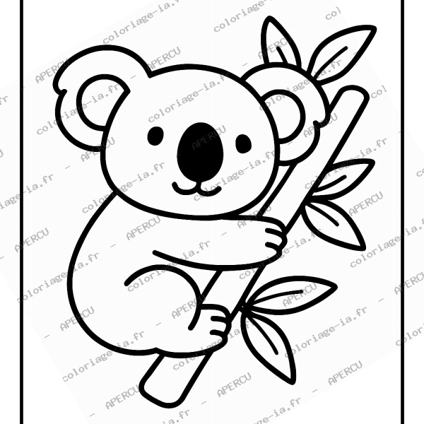 Koala dans son arbre