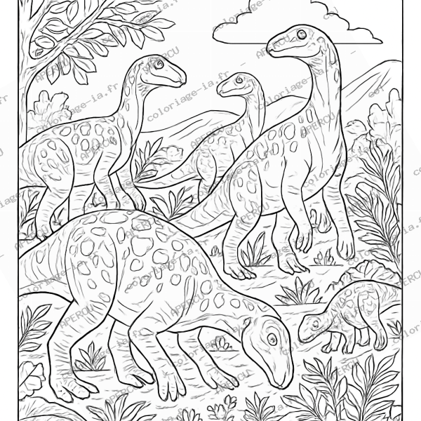 Iguanodon en troupeau