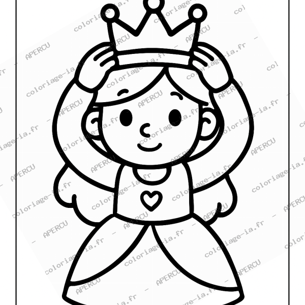 Princesse et sa couronne