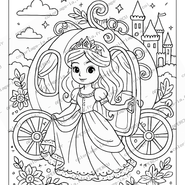 Princesse et son carrosse