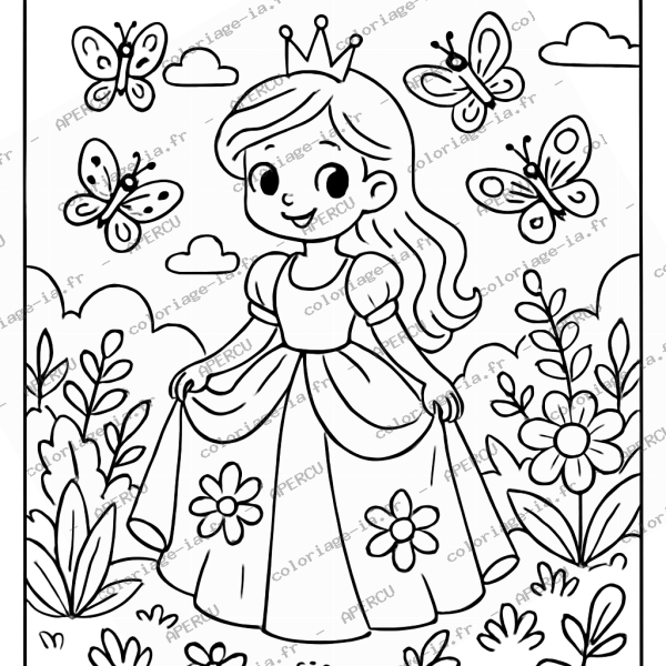 Princesse et papillons