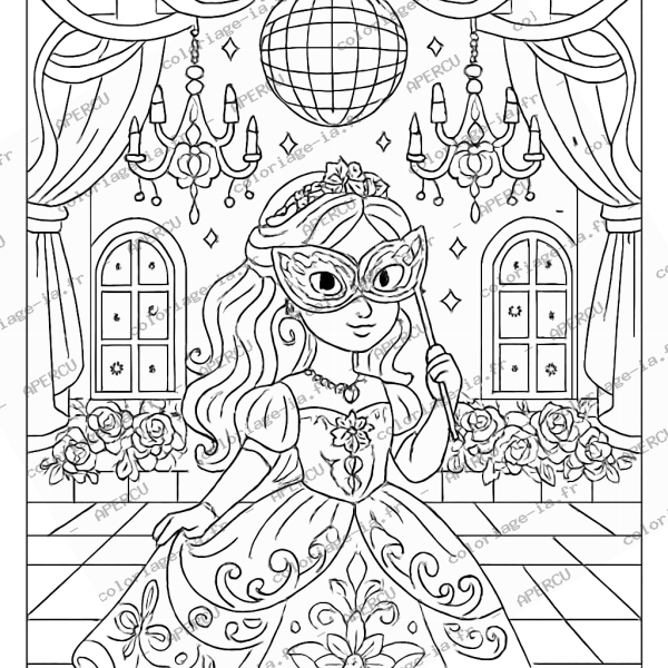 Princesse au bal masqué