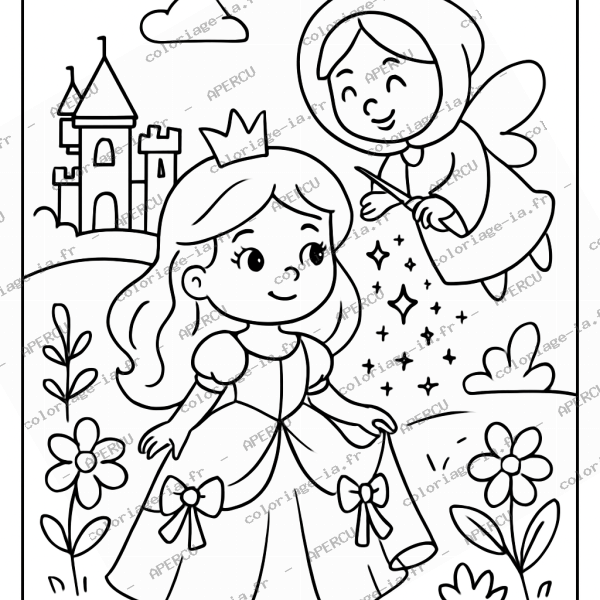 Princesse et fée marraine