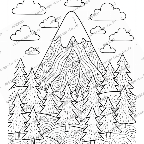 Montagne enneigée