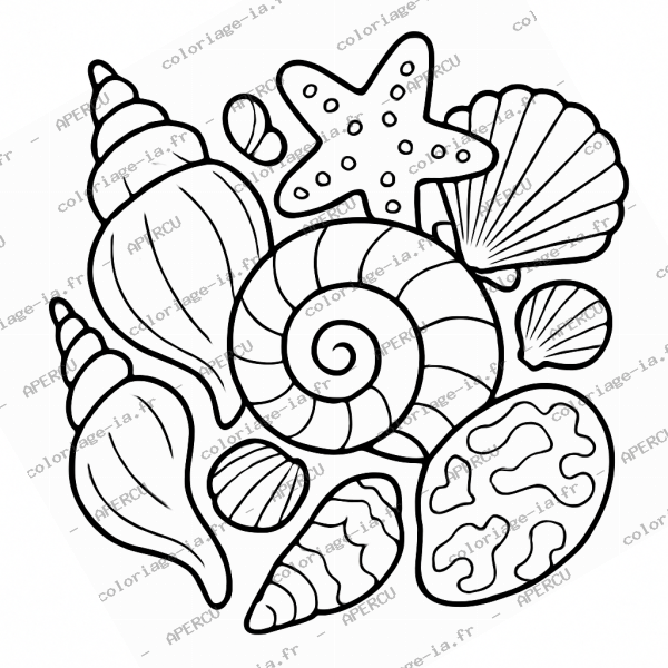 Coquillages marins