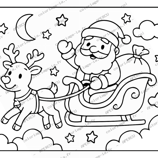Père Noël traîneau