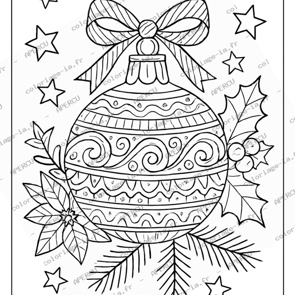 Boule de Noël ornée
