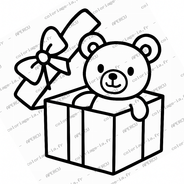 Boîte cadeau ouverte