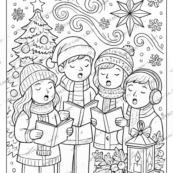Carol singing en groupe