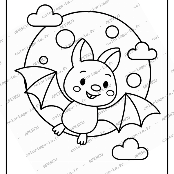 Chauve-souris dans la nuit