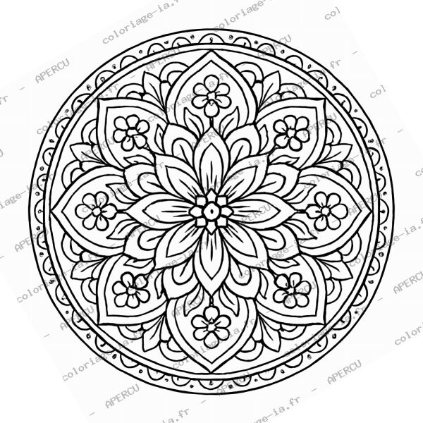 Mandala fleurs
