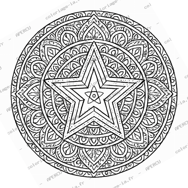 Mandala étoiles