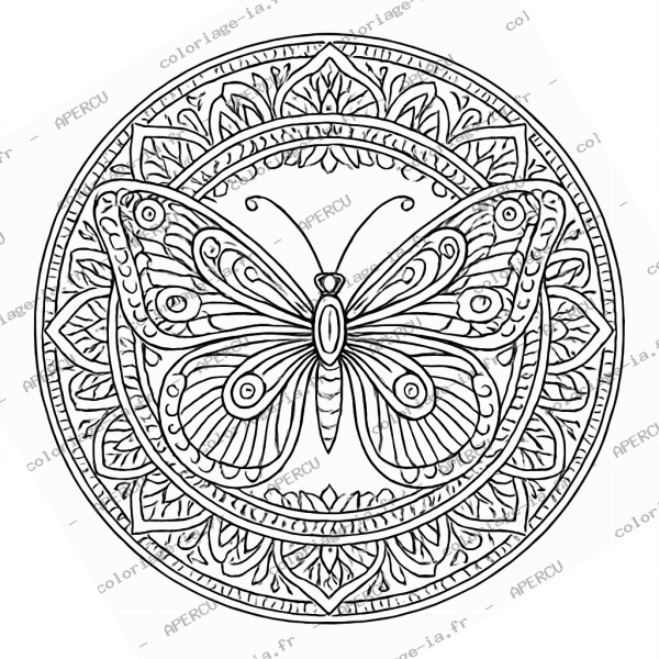Mandala papillon