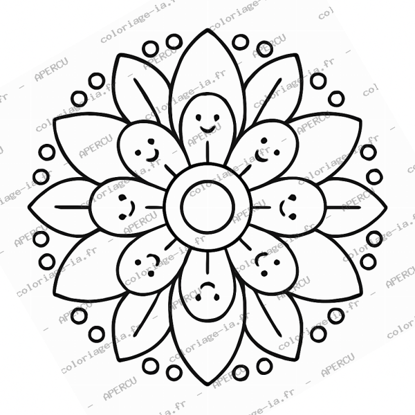 Mandala simple débutant