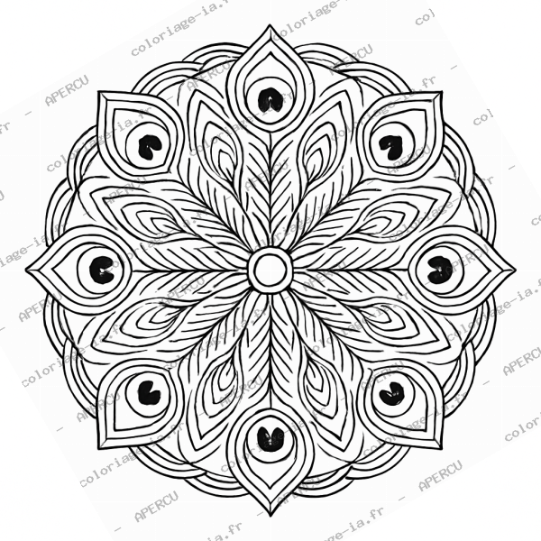Mandala paon