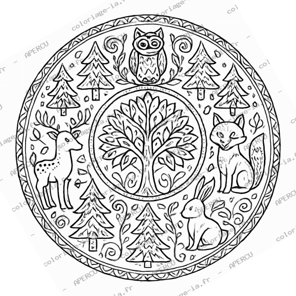Mandala forêt