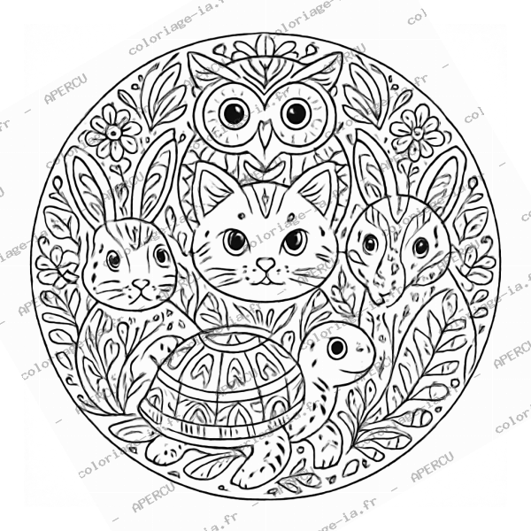 Mandala animaux