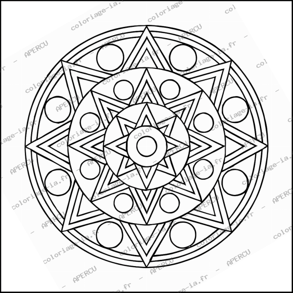 Mandala géométrique