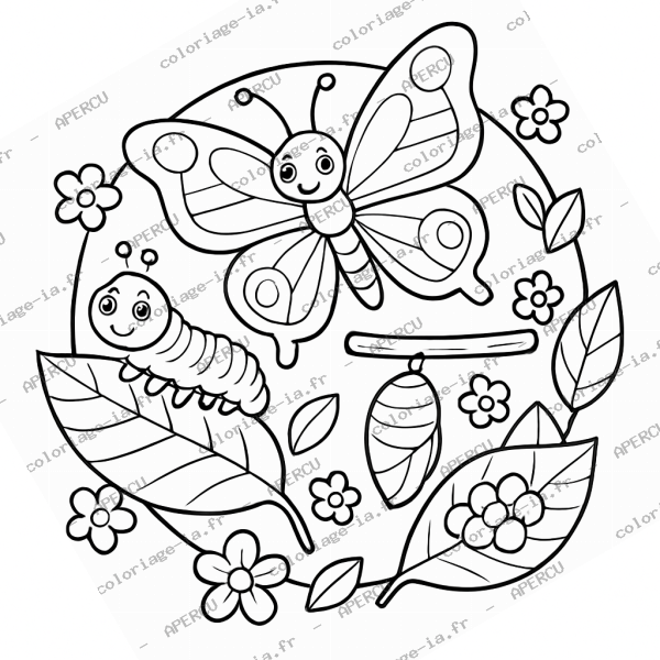 Cycle de vie du papillon