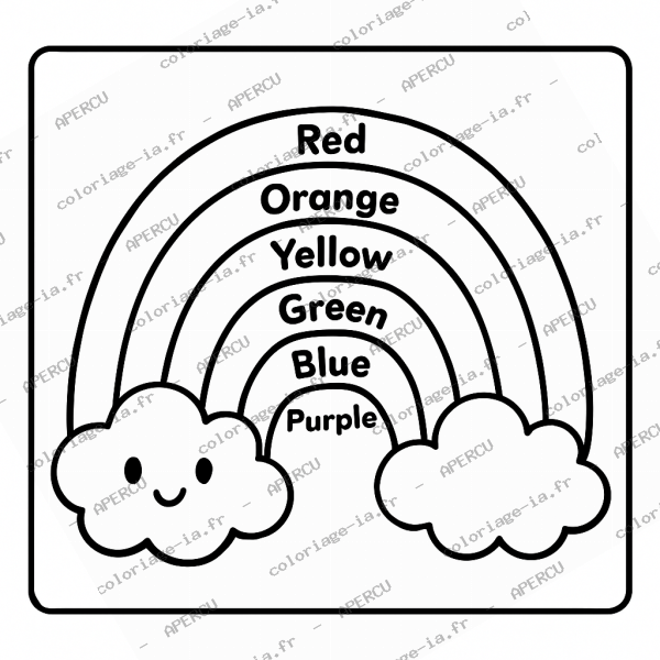 Couleurs de l'arc-en-ciel