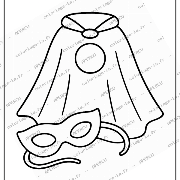 Cape et masque