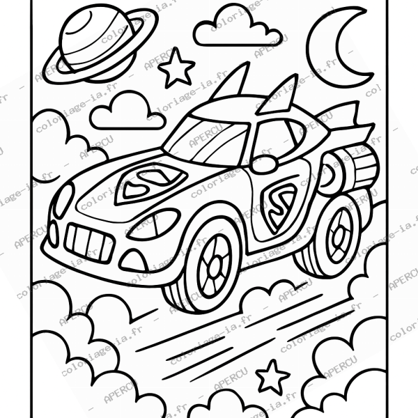 Voiture de super-héros