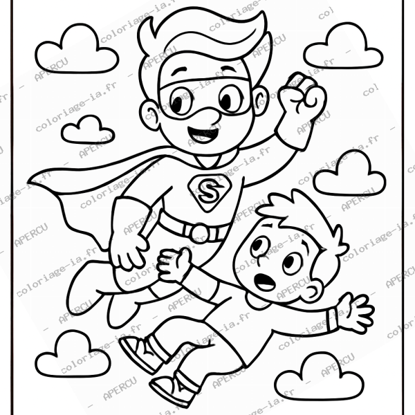 Super-héros qui sauve