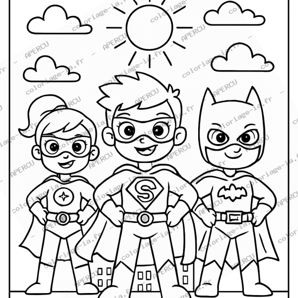 Trio de super-héros