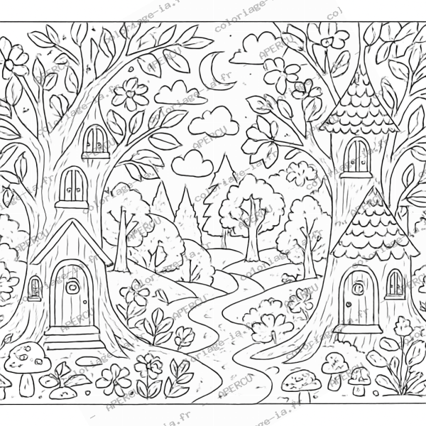 Forêt enchantée des fées