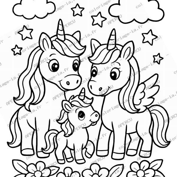 Famille de licornes