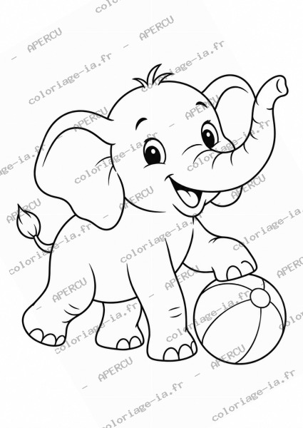 Éléphant joueur