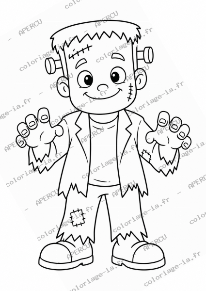 Frankenstein souriant