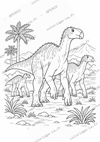 Iguanodon en troupeau