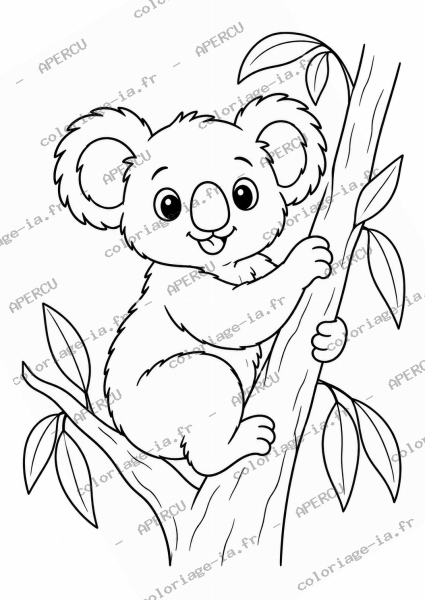 Koala dans son arbre