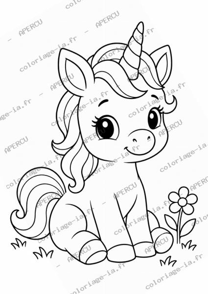 Licorne bébé