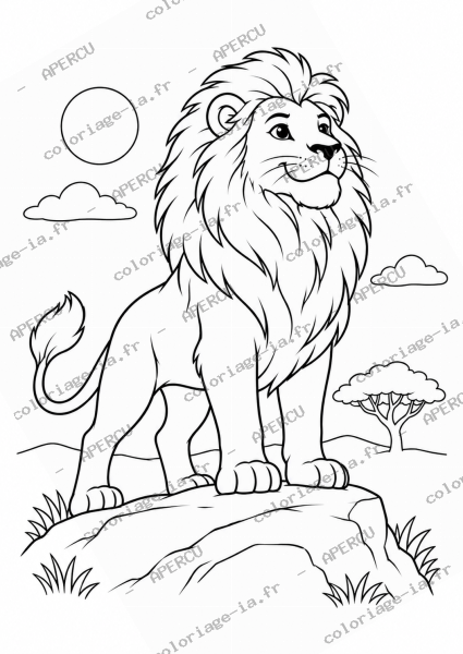 Lion majestueux