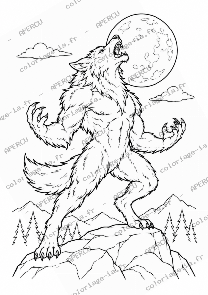 Loup-garou hurlant
