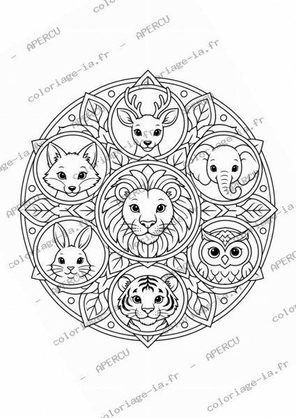 Mandala animaux