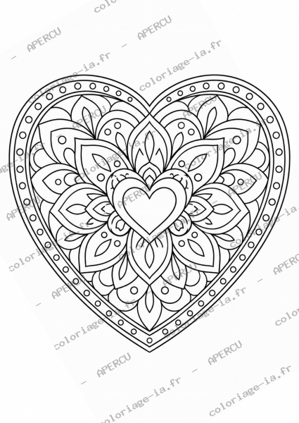 Mandala cœur