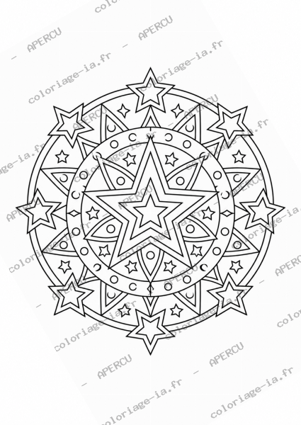 Mandala étoiles