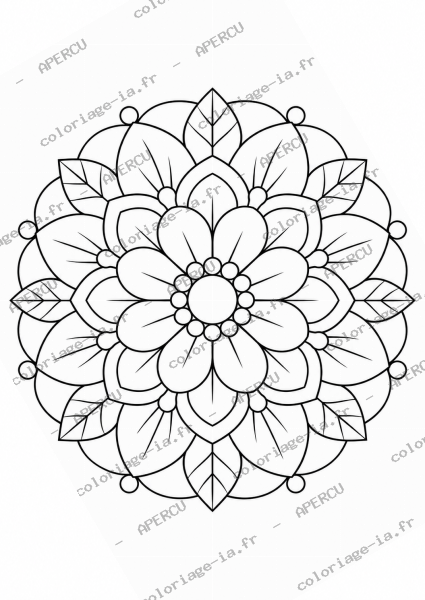 Mandala fleurs