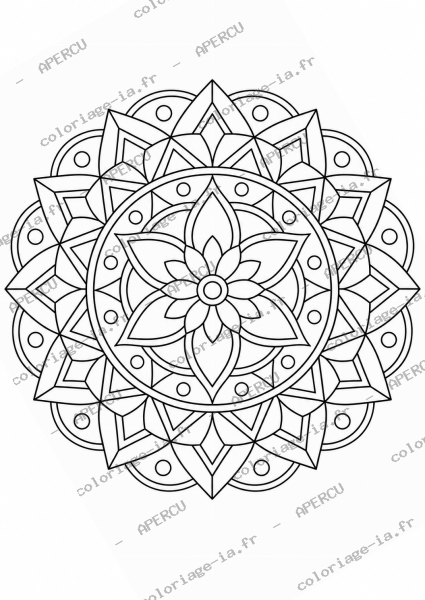 Mandala géométrique