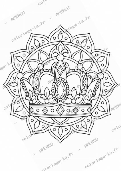 Mandala mandala couronne
