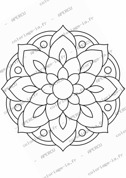 Mandala simple débutant