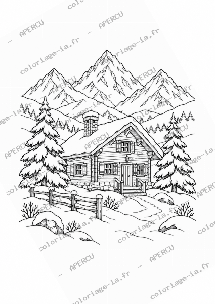 Montagne enneigée