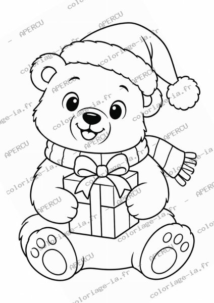 Ours polaire de Noël